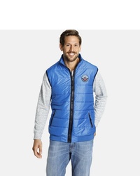 blaue ärmellose Jacke von Jan Vanderstorm