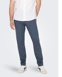 blaue Anzughose von ONLY & SONS