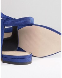 blaue Ballerinas von Asos