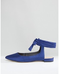 blaue Ballerinas von Asos