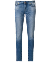 blaue enge Jeans aus Baumwolle von 7 For All Mankind