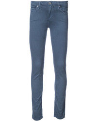 blaue enge Jeans aus Baumwolle von AG Jeans