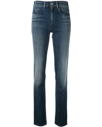 blaue enge Jeans aus Baumwolle von Armani Jeans
