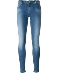 blaue enge Jeans aus Baumwolle von Blumarine