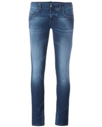 blaue enge Jeans aus Baumwolle von Diesel
