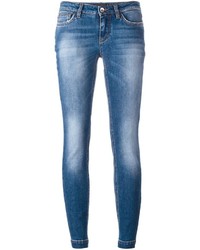 blaue enge Jeans aus Baumwolle von Dolce & Gabbana