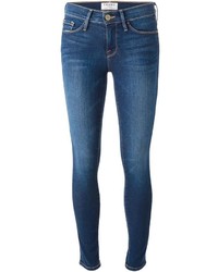 blaue enge Jeans aus Baumwolle von Frame