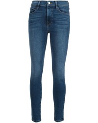 blaue enge Jeans aus Baumwolle von Frame