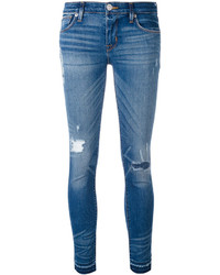 blaue enge Jeans aus Baumwolle von Hudson