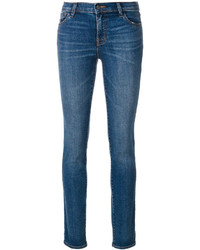 blaue enge Jeans aus Baumwolle von J Brand