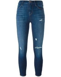 blaue enge Jeans aus Baumwolle von J Brand