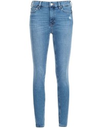 blaue enge Jeans aus Baumwolle von MiH Jeans