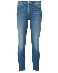 blaue enge Jeans aus Baumwolle von Mother