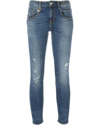 blaue enge Jeans aus Baumwolle von R 13