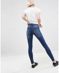 blaue enge Jeans aus Baumwolle von Cheap Monday