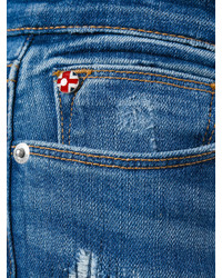 blaue enge Jeans aus Baumwolle von Hudson