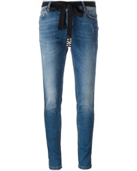 blaue enge Jeans aus Baumwolle von Twin-Set