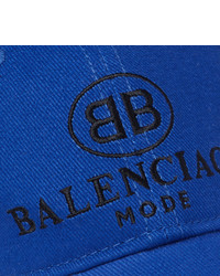 blaue bedruckte Baseballkappe von Balenciaga