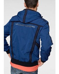 blaue bedruckte Bomberjacke von Camp David