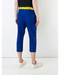 blaue bedruckte Hose von Haider Ackermann