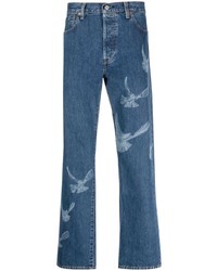 blaue bedruckte Jeans von 3PARADIS