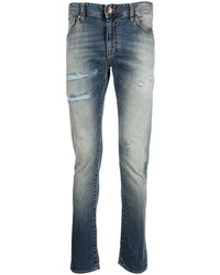 blaue bedruckte Jeans von Armani Exchange
