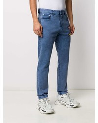 blaue bedruckte Jeans von Just Cavalli