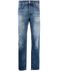 blaue bedruckte Jeans von Department 5