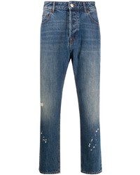 blaue bedruckte Jeans von Emporio Armani