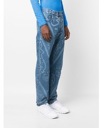 blaue bedruckte Jeans von Gmbh