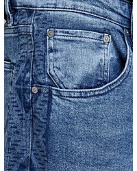 blaue bedruckte Jeans von Jack & Jones