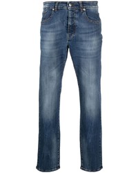 blaue bedruckte Jeans von John Richmond