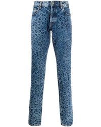 blaue bedruckte Jeans von Just Cavalli