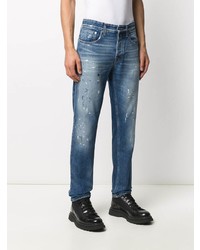 blaue bedruckte Jeans von Department 5