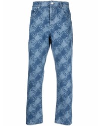 blaue bedruckte Jeans von Kenzo