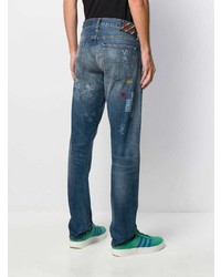 blaue bedruckte Jeans von Polo Ralph Lauren