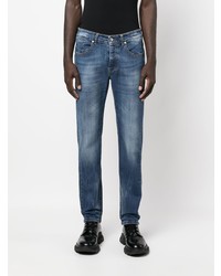 blaue bedruckte Jeans von John Richmond