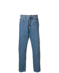 blaue bedruckte Jeans von M1992