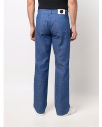 blaue bedruckte Jeans von Viktor & Rolf