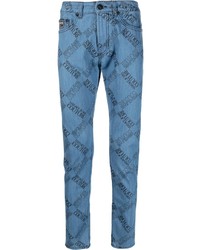 blaue bedruckte Jeans von VERSACE JEANS COUTURE
