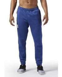 blaue bedruckte Jogginghose von Reebok
