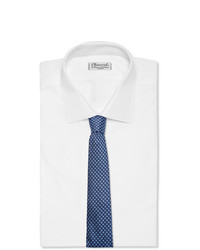 blaue bedruckte Krawatte von Canali