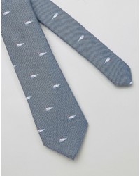 blaue bedruckte Krawatte von Original Penguin