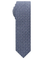 blaue bedruckte Krawatte von Eterna