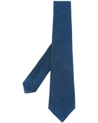 blaue bedruckte Krawatte von Kiton