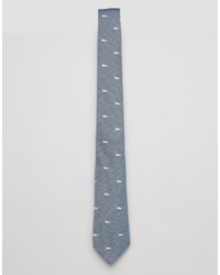 blaue bedruckte Krawatte von Original Penguin