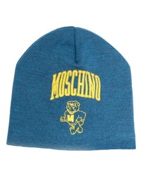 blaue bedruckte Mütze von Moschino