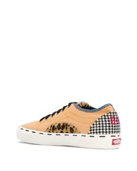 blaue bedruckte Segeltuch niedrige Sneakers von Vans