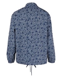 blaue bedruckte Shirtjacke von Tommy Jeans