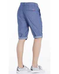 blaue bedruckte Shorts von Cipo & Baxx